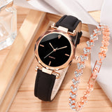 Watch Simple Belt Watch Quartz Watch Bracelet Suit