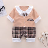 Baby Jumpsuit Spring And Autumn Double Layer Outer Wear