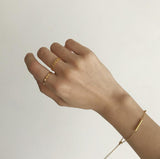 Geometric Fashion Chain Hollow Square Chain European And American Fine Ring