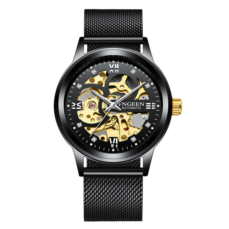 Fashion Luxury Luminous Waterproof Steel Band Mechanical Watch