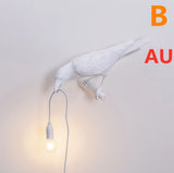 Creative Auspicious Bird Resin Wall Lamp Decoration