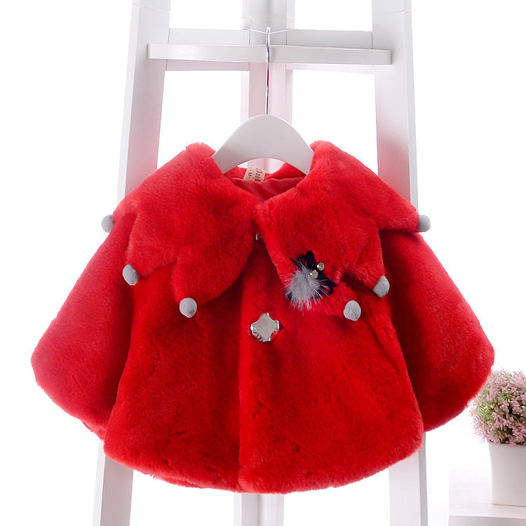 Children's  Wear Baby Heavy Cape Baby Cape Coat