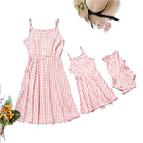 Plaid Dress Parent-child  Baby Wear