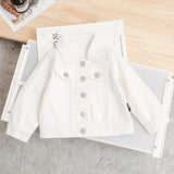 Ann baby children's wear girl autumn wear denim jacket