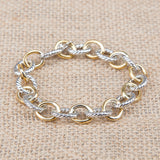 Women's Graceful And Fashionable Oval Chain Retaining Ring Bracelet