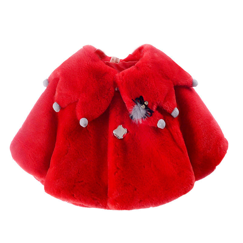 Children's  Wear Baby Heavy Cape Baby Cape Coat