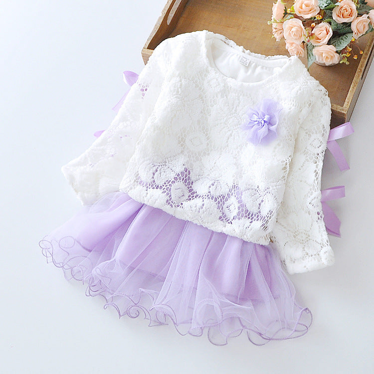 Wear a dress on behalf of autumn baby child Princess Dress girls dress baby clothes two piece autumn