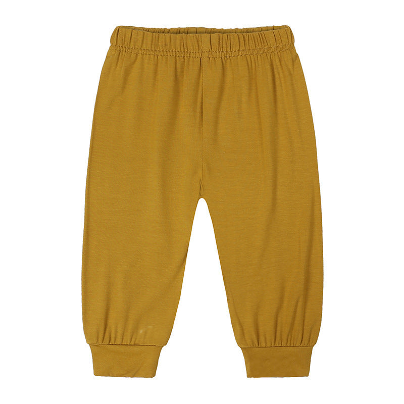 Bamboo Fiber Spring And Autumn Outer Wear Baby Casual Pants