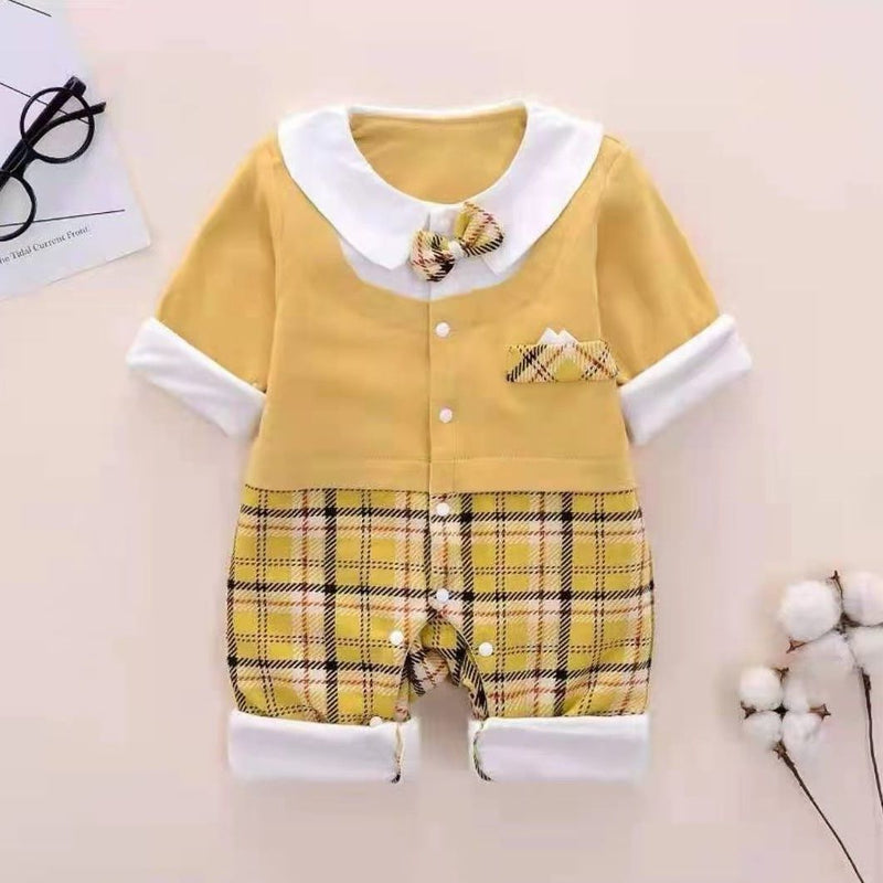 Baby Jumpsuit Spring And Autumn Double Layer Outer Wear