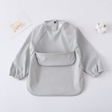 Pu Inside-out Wear Baby Eating Clothes Bib Super Soft And Waterproof