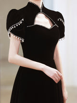 Fashion Black Evening Dress Women