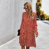 Classic Printed Dress Women