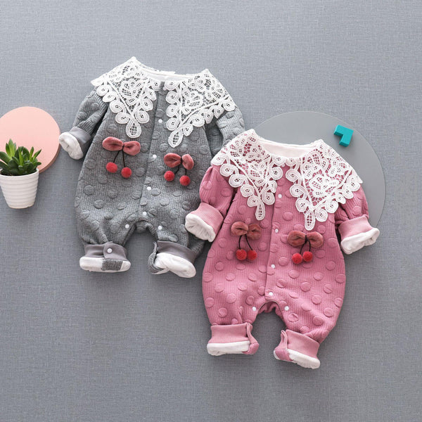 Baby Jumpsuit Spring And Autumn Double Layer Outer Wear