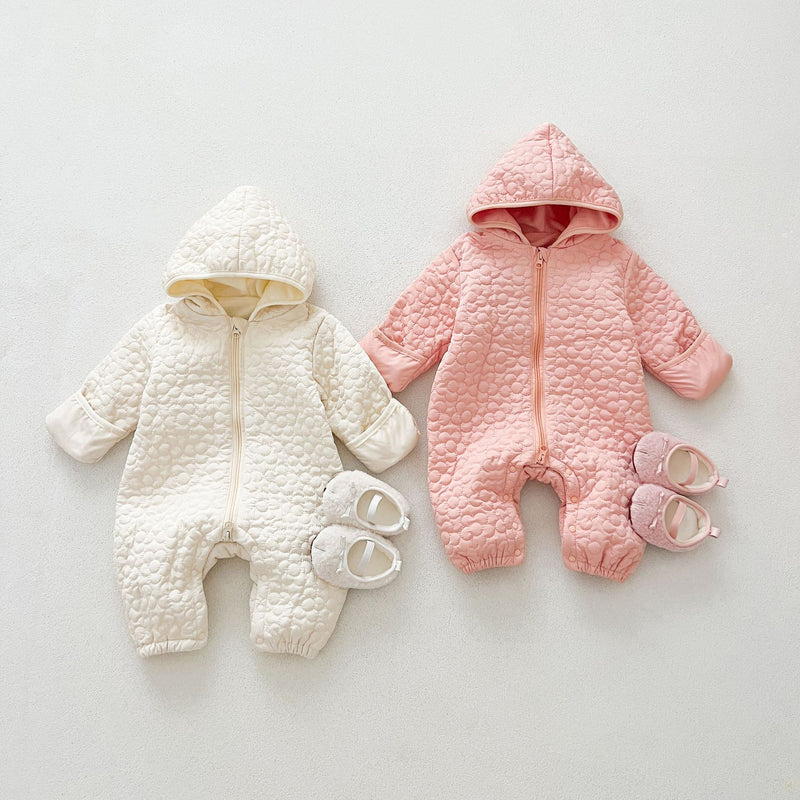 Baby Autumn And Winter Rompers Warm Male And Female Baby Quilted Outer Wear