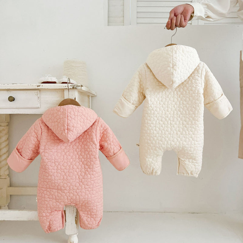 Baby Autumn And Winter Rompers Warm Male And Female Baby Quilted Outer Wear