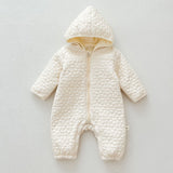 Baby Autumn And Winter Rompers Warm Male And Female Baby Quilted Outer Wear