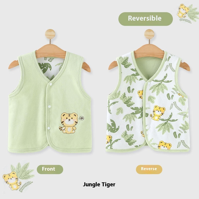 Baby Vest Spring, Autumn And Summer Newborn Wear Pure Cotton