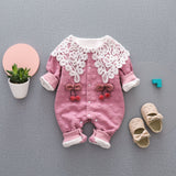 Baby Jumpsuit Spring And Autumn Double Layer Outer Wear