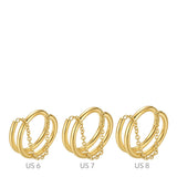 Double-layer Temperament Design And Thin Chain Fashion All-match Ring