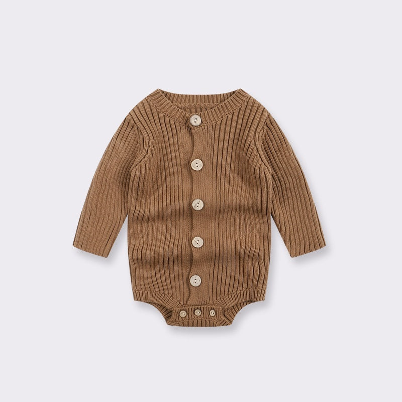 Knitted Sweater Baby Bodysuit One-piece Baby Wear