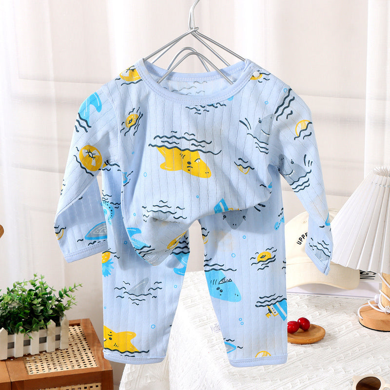 Summer Baby Cotton Home Wear Children's Pajama Set