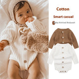 Knitted Sweater Baby Bodysuit One-piece Baby Wear