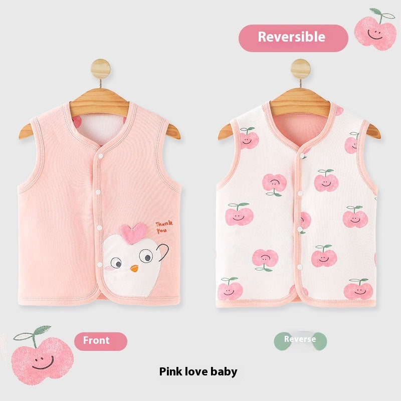 Baby Vest Spring, Autumn And Summer Newborn Wear Pure Cotton