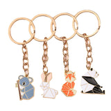 Animal Panda Fox And Bunny Koala Key Ring Chain Accessories